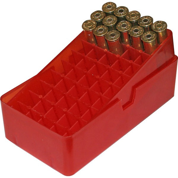 MTM PISTOL SLIP-TOP 50rd 41M-44M/CLEAR-RED 24/CS