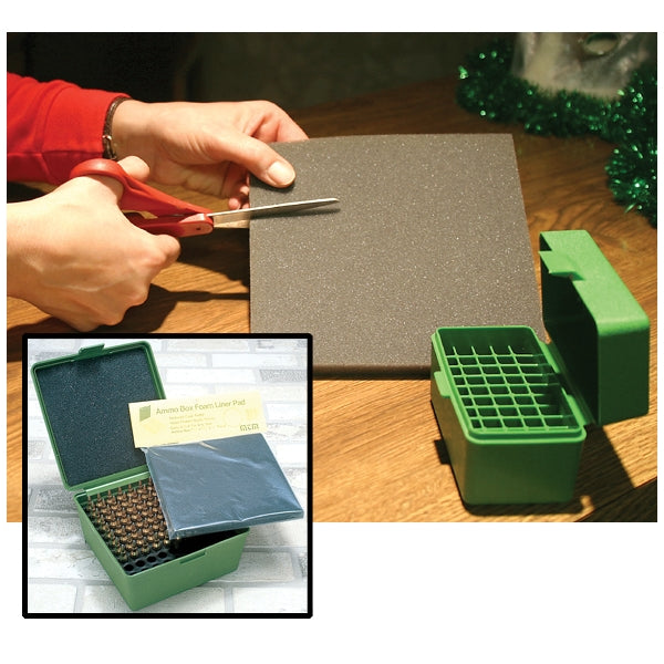 MTM AMMO BOX FOAM LINER 7.3x7.3x.5" 12/CS