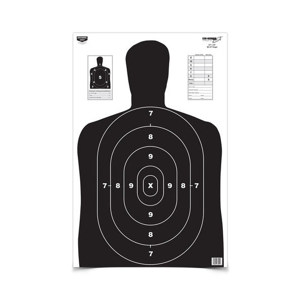 BIRCHWOOD-CASEY EZE-SCORER 23"x35"BC-27 BLK 5pk 6/CS