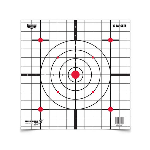 BIRCHWOOD-CASEY EZE-SCORER 12" SIGHT-IN TGT 13/pkg 12/CS