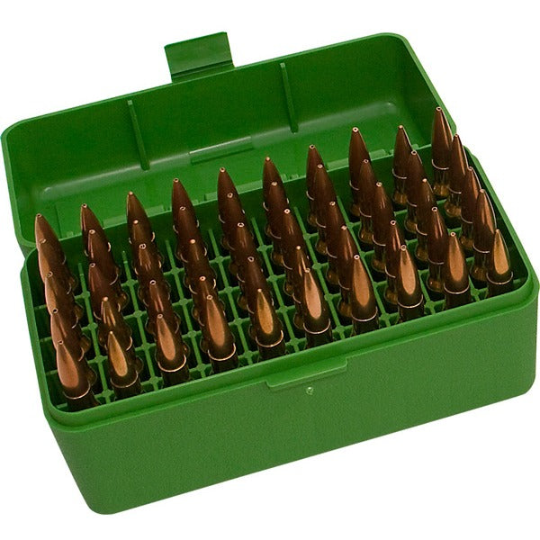MTM RIFLE FLIP-TOP 50rd 25-06-458MAG/GREEN 24/CS