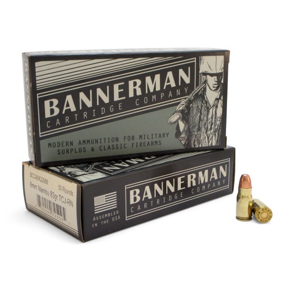 Bannerman 8x22mm Nambu Ammunition 83 Grain Full Metal Jacket Box of 50