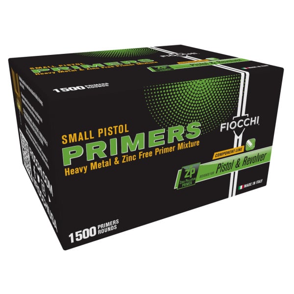 FIOCCHI PRIMER SMALL PISTOL MAG LEAD-FREE 12,000/cs