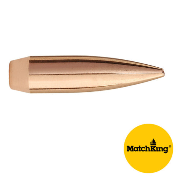 Sierra MatchKing 25 Caliber (.257 Diameter) Bullets 131 grain Boat Tail Hollow Point Box of 500