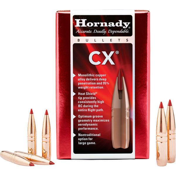 Hornady CX 264 Caliber, 6.5mm (.264 Diameter) Bullets 90 grain Polymer Tip Box of 50