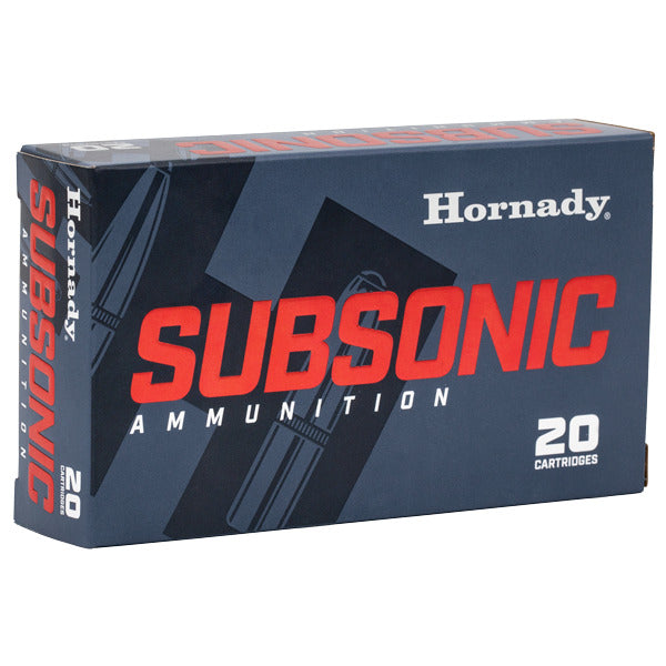 Hornady Subsonic 338 ARC Ammunition 307 Grain Sub-X Polymer Tip Box of 20