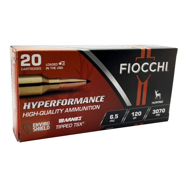 Fiocchi Hyperformance 6.5 PRC Ammunition 120 Grain Barnes TTSX Polymer Tip Box of 20