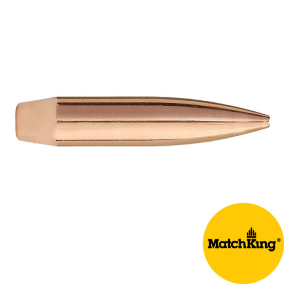 Sierra MatchKing 264 Caliber, 6.5mm (.264 Diameter) Bullets 140 grain Boat Tail Hollow Point Box of 250