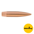 Sierra MatchKing 264 Caliber, 6.5mm (.264 Diameter) Bullets 142 grain Boat Tail Hollow Point Box of 250