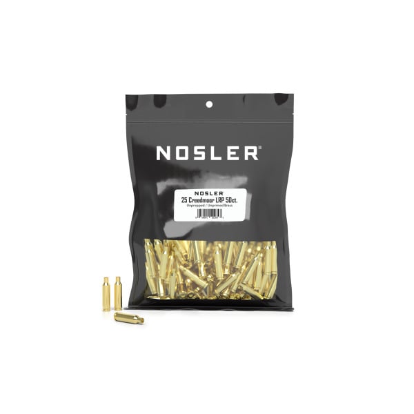 Nosler 25 Creedmoor Brass Large Primer Bag of 50