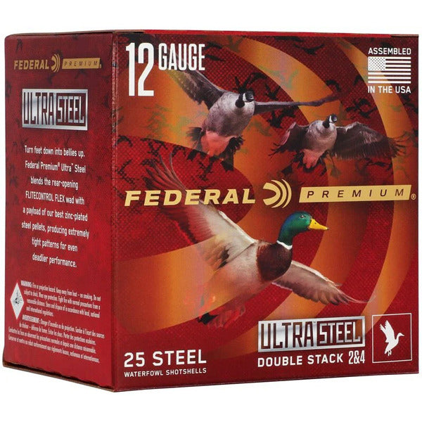 Federal Premium Ultra Steel 12 Gauge Ammunition 3-1/2" #2, 4 1500 fps Steel Box of 25