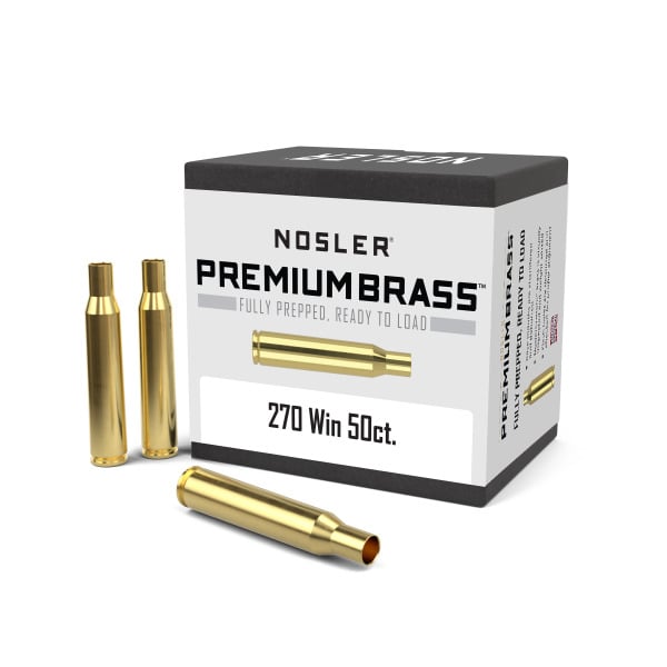 Nosler 270 Winchester Brass Box of 50