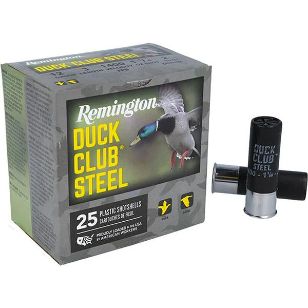 Remington Duck Club 12 Gauge Ammunition 3" #2 1-1/4 oz Steel Box of 25