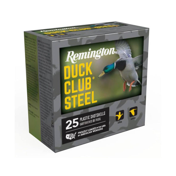 Remington Duck Club 20 Gauge Ammunition 3" #3 1 oz Steel Box of 25