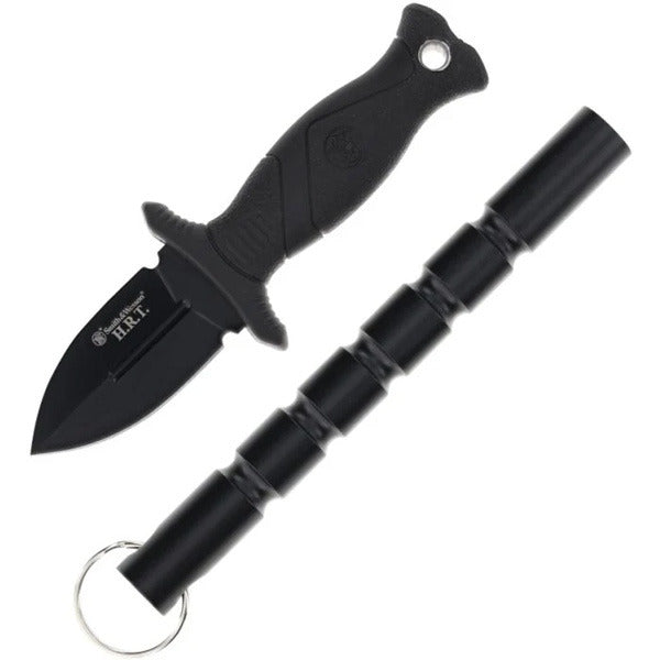 Smith & Wesson Personal Protection Fixed Blade Knife & Kubotan 2" Spear Point 8Cr13Mov Stainless Steel