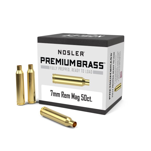 Nosler 7mm Remington Magnum Brass Box of 50