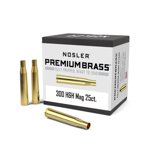 Nosler 300 H&H Magnum Brass Box of 25