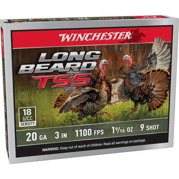 WINCHESTER AMMO 20ga 3" 1-9/16oz #9 LONG BEARD TSS 5/box