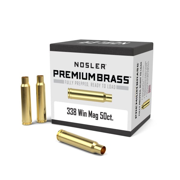 Nosler 338 Winchester Magnum Brass Box of 50