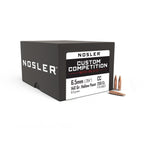 Nosler Custom Competition 264 Caliber, 6.5mm (.264 Diameter) Bullets 140 grain Boat Tail Hollow Point Box of 250