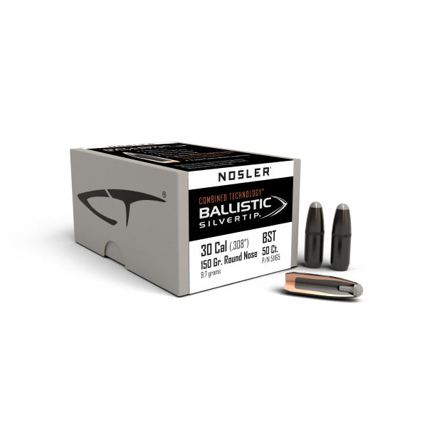 Combined Technology Ballistic Silvertip 30 Caliber 30-30 Winchester (.308 Diameter) Bullets 150 grain Polymer Tip Box of 50