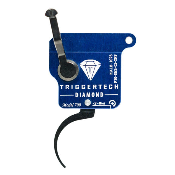 Triggertech Rough Diamond Curved Trigger Remington 700 Clone .5lb - 2.5lb