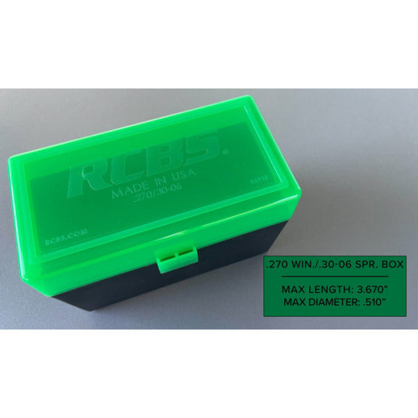 RCBS AMMO BOX 270 / 30-06 IMPACT RESISTANT