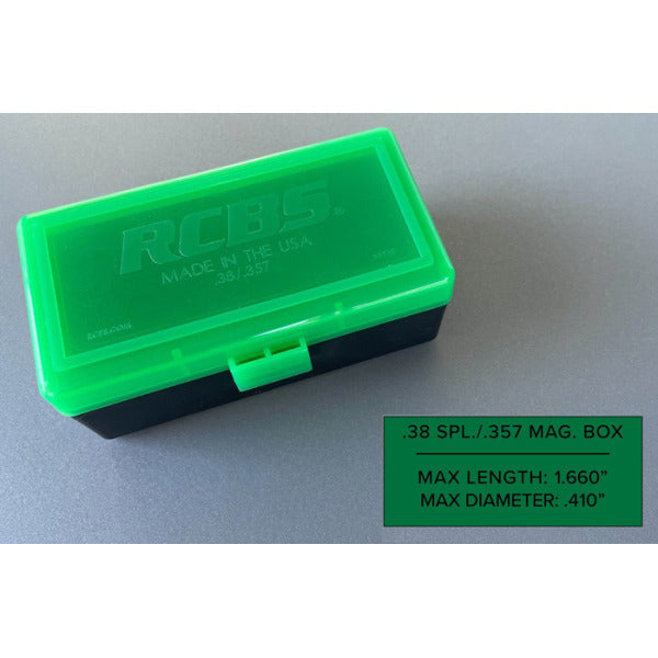 RCBS AMMO BOX 38 / 357 IMPACT RESISTANT