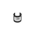 Primal Rights Black Clip On 7/8" Diameter Die Label Holder