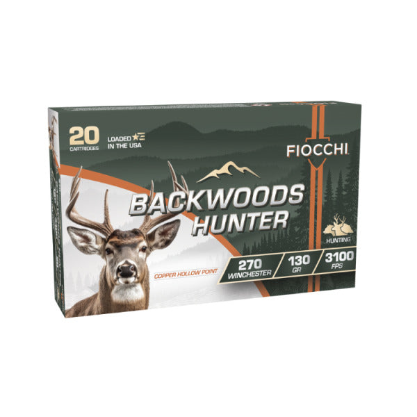 Fiocchi 270 Winchester Ammunition 130 Grain Copper Hollow Point Box of 20