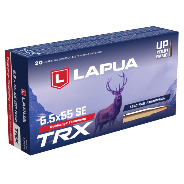 Lapua 6.5x55mm Ammunition 120 Grain TRX Copper Polymer Tip Box of 20