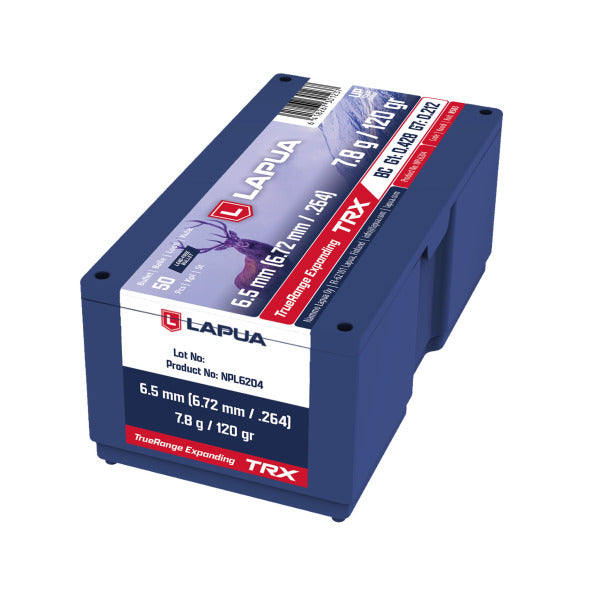 Lapua TRX 264 Caliber, 6.5mm (.264 Diameter) Bullets 120 grain Polymer Tip Box of 50
