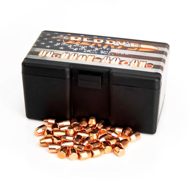 Berry's .356 Diameter Bullets 147 grain Flat Point Box of 1000