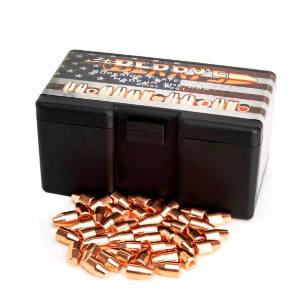 Berry's .356 Diameter Bullets 124 grain Hollow Base Flat Point Box of 1000