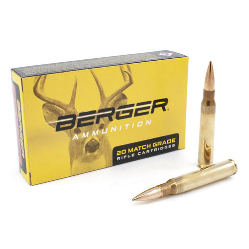 Berger Match Grade 30-06 Springfield Ammunition 185 Grain Classic Hunter Jacketed Hollow Point Box of 20