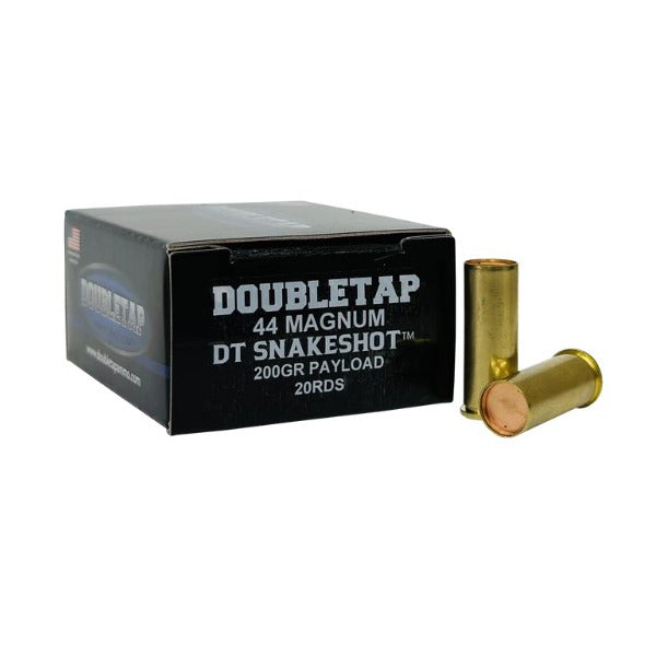 DoubleTap Snakeshot Payload 44 Remington Magnum Ammunition 200 Grain #9 Wadcutter and Shot Shot Box of 20