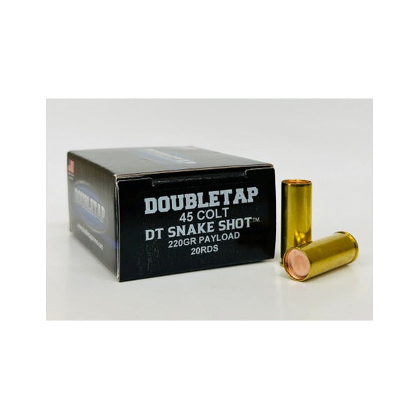 DoubleTap Snakeshot Payload 45 Colt (Long Colt) Ammunition 220 Grain #9 Wadcutter and Shot Shot Box of 20