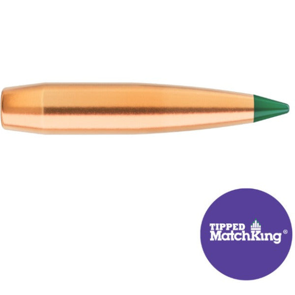 Sierra Tipped MatchKing 28 Caliber, 7mm (.284 Diameter) Bullets 185 grain Polymer Tip Box of 100