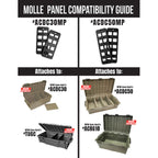 MTM ACDC50 CRATE MOLLE PANEL 2-PK BLACK 6/CS
