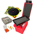 MTM PISTOL RANGE KIT CLEAR RED 6/CS