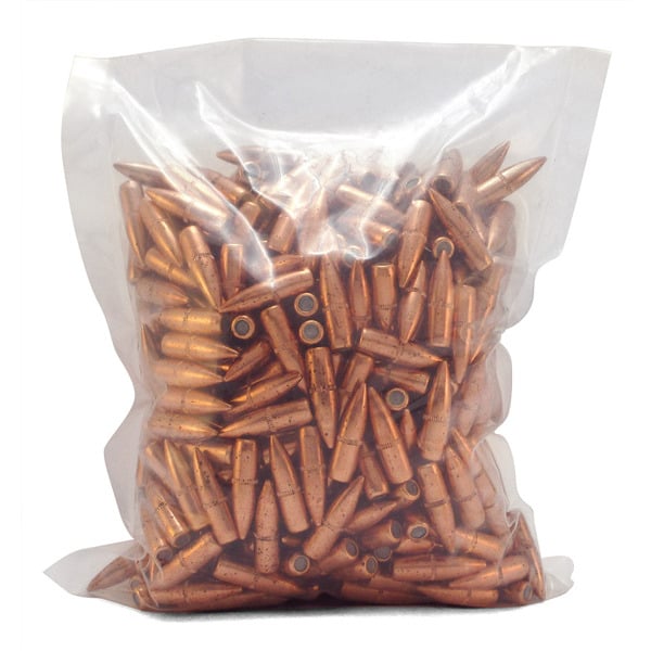 HORNADY 223 (.224) 62gr FMJBT BULLET 500/bag