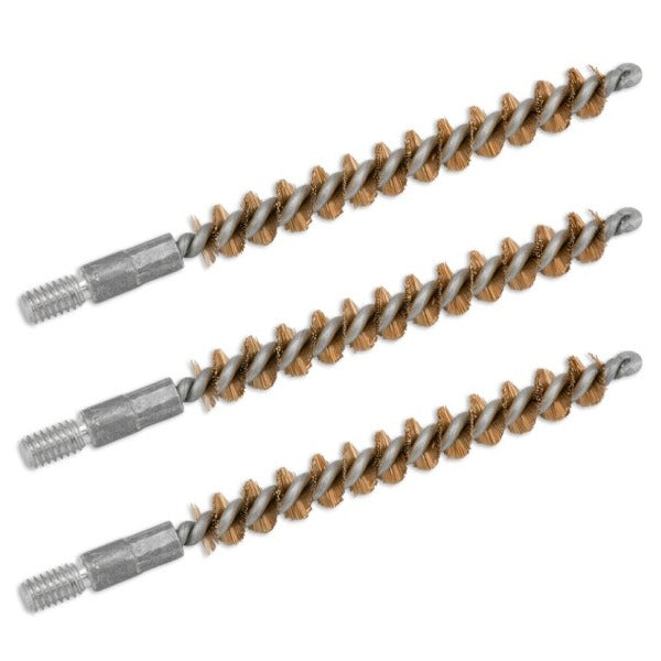 BORE TECH BRASS RIFLE BRUSH 6MM 8/32 3/PKG