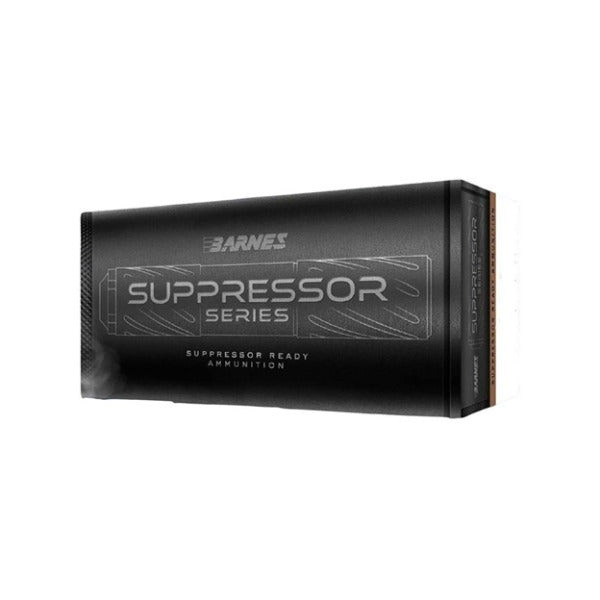 Barnes Suppressor Series 9mm Luger Ammunition 147 Grain Sierra Jacketed Hollow Point Box of 20