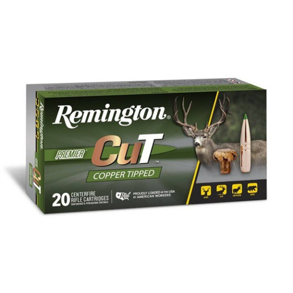 Remington Premier CuT 7mm PRC Ammunition 160 Grain Copper Tip Polymer Tip Box