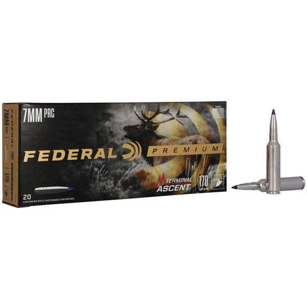 Federal Premium Terminal Ascent 7mm PRC Ammunition 170 Grain Polymer Tip Box of 20