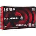 Federal Premium American Eagle 5.56x45mm NATO Ammunition 55 Grain Full Metal Jacket Box of 20