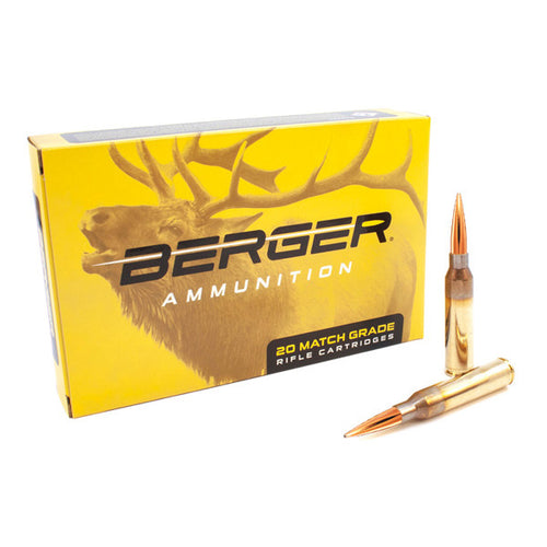 Berger Match Grade 7mm PRC Ammunition 175 Grain Elite Hunter Jacketed Hollow Point Box of 20