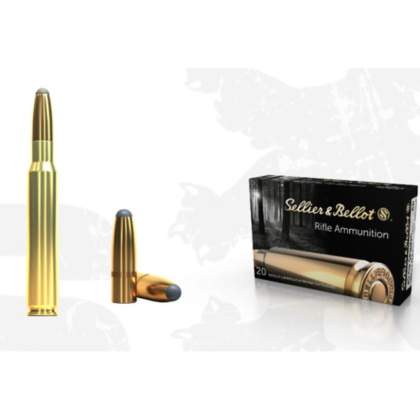 Sellier & Bellot 30-06 Springfield Ammunition 180 Grain Jacketed Soft Point Box of 20