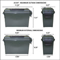 MTM Limited Edition 250yrs USA 4-Can Ammo Crate 30c with 4 AC30T's