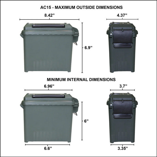 MTM Limited Edition 250yrs USA 5-Can Ammo Crate with 5 AC15's